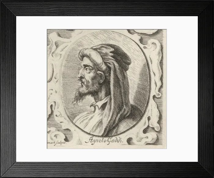 Framed Print : Agnolo Gaddi, Italian painter, c.1350-1396 Framed Print : Agnolo Gaddi, Italian painter, c.1350-1396