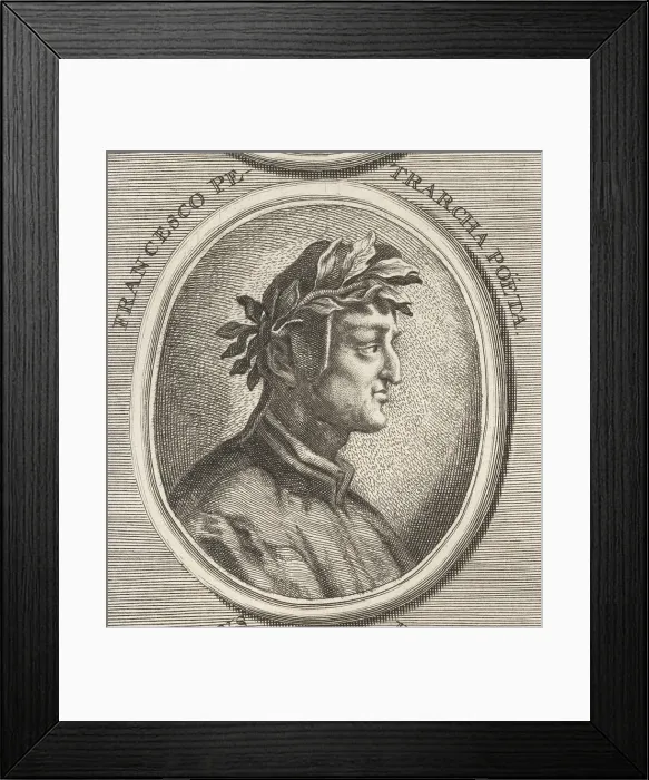 Framed Print : Petrarch, Italian scholar and poet, 1304-1374 Framed Print : Petrarch, Italian scholar and poet, 1304-1374