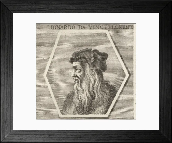 Framed Print : Leonardo da Vinci, Italian painter and polymath, 1452-1519