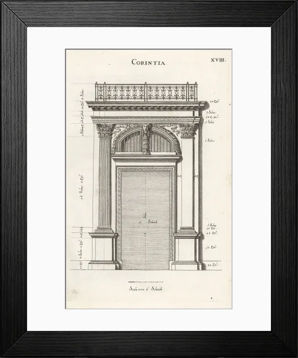 Framed Print : Portal with pilaster in the Corinthian order Framed Print : Portal with pilaster in the Corinthian order