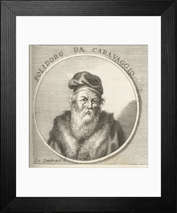 Framed Print : Polidoro Caldara, Italian Mannerist painter, c. 1499-1543 Framed Print : Polidoro Caldara, Italian Mannerist painter, c. 1499-1543