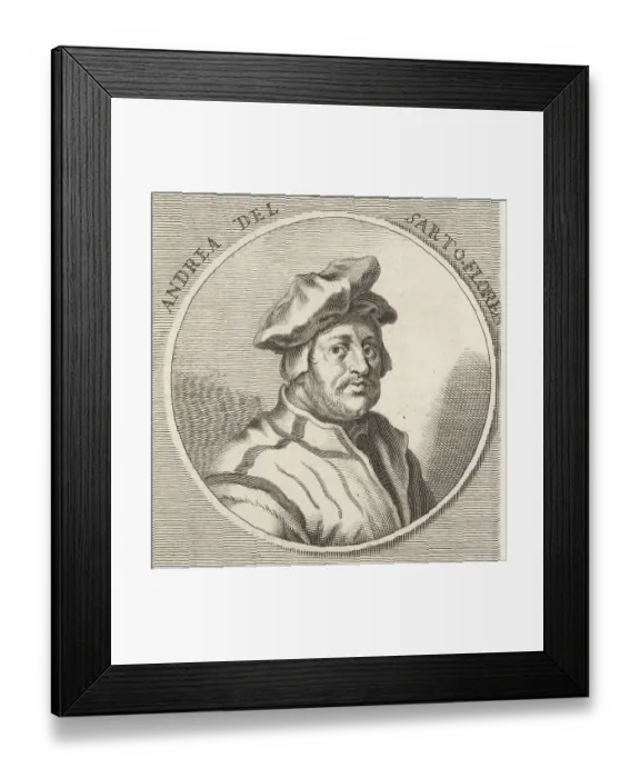 Framed Print : Andrea del Sarto, Italian painter from Florence, 1486-1530 Framed Print : Andrea del Sarto, Italian painter from Florence, 1486-1530