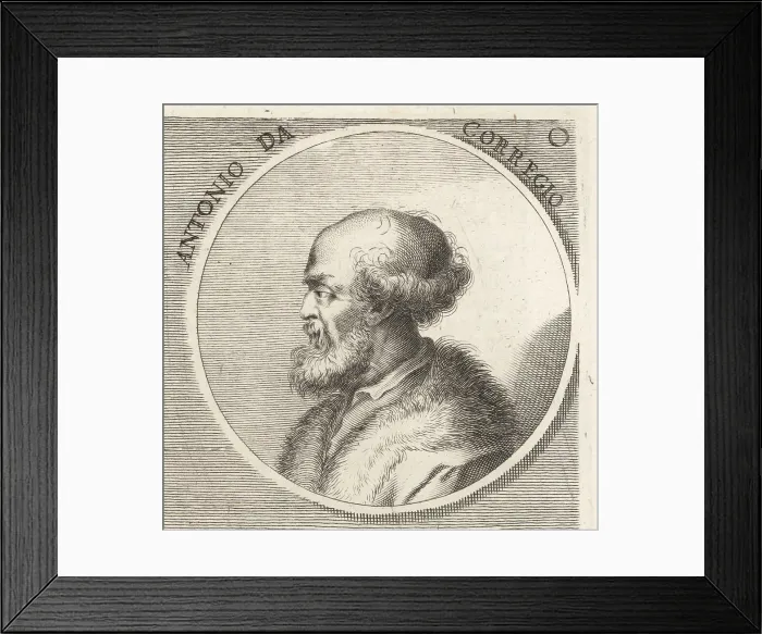 Framed Print : Correggio, Italian painter of the Parma school, 1489-1534 Framed Print : Correggio, Italian painter of the Parma school, 1489-1534