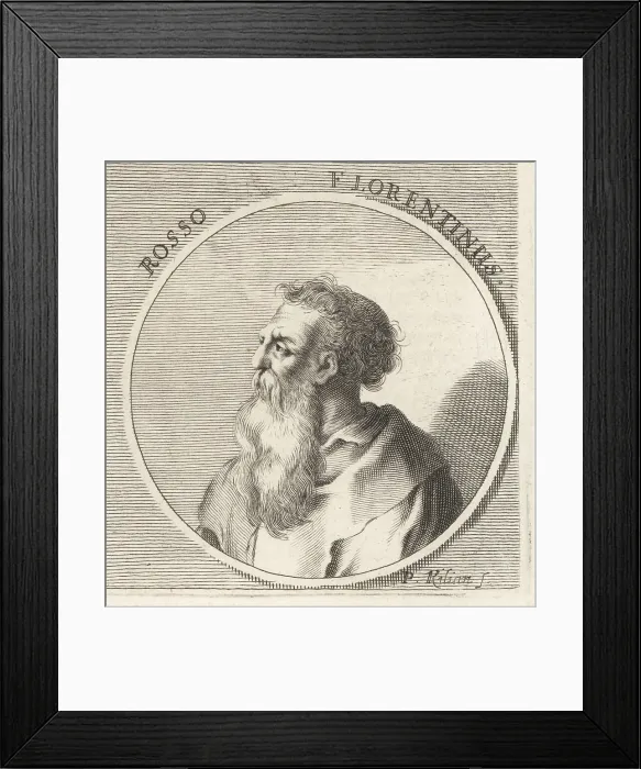 Framed Print : Rosso Fiorentino, Italian Mannerist painter, 1494-1540 Framed Print : Rosso Fiorentino, Italian Mannerist painter, 1494-1540