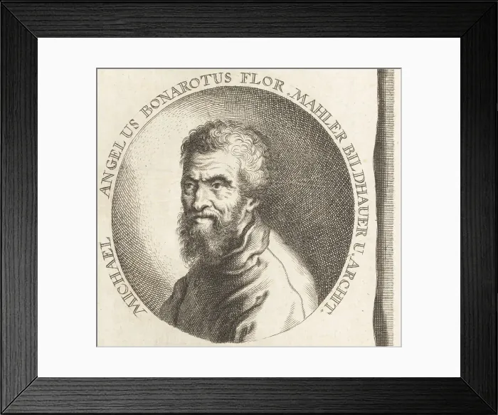 Framed Print : Michelangelo, Italian sculptor and painter, 1475-1564 Framed Print : Michelangelo, Italian sculptor and painter, 1475-1564