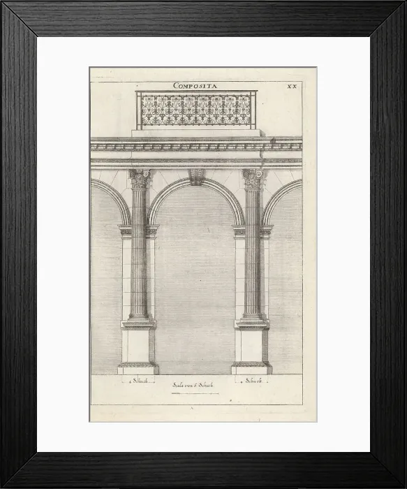 Framed Print : Arch with columns in the Composite order Framed Print : Arch with columns in the Composite order