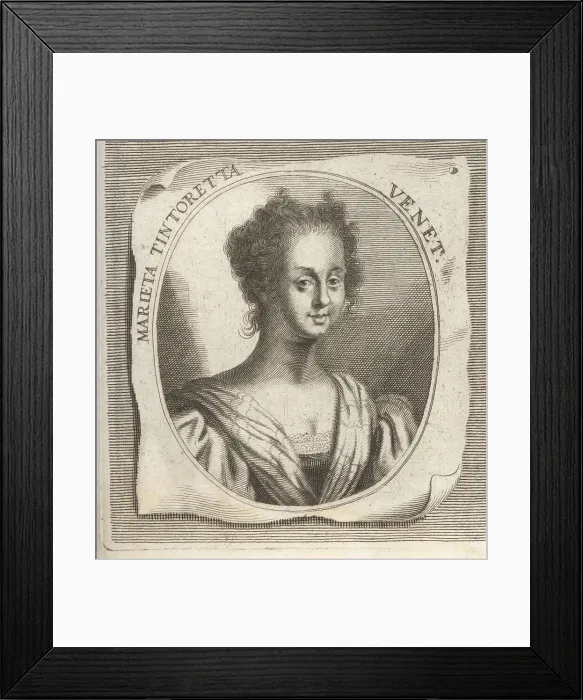 Framed Print : Tintoretta, born Marietta Robusti, Venetian painter, 1560-1590 Framed Print : Tintoretta, born Marietta Robusti, Venetian painter, 1560-1590