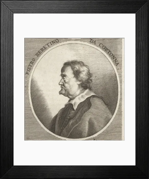 Framed Print : Pietro da Cortona, Italian Baroque painter, 1596-1669 Framed Print : Pietro da Cortona, Italian Baroque painter, 1596-1669