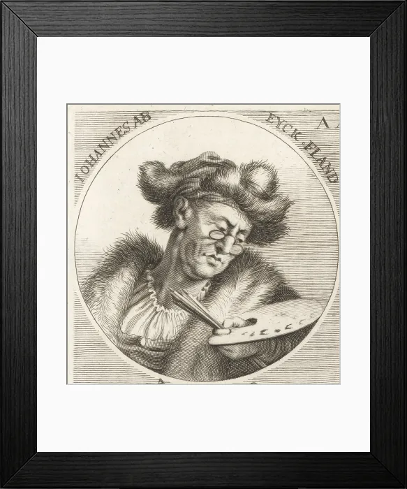 Framed Print : Jan van Eyck, Flemish painter, c.1390-1441 Framed Print : Jan van Eyck, Flemish painter, c.1390-1441