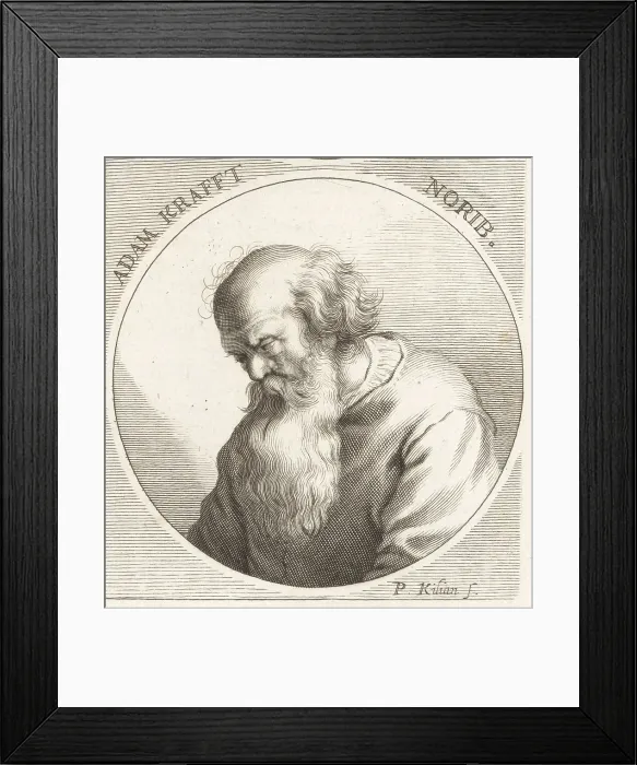 Framed Print : Adam Kraft, German stone sculptor, c.1460-1509 Framed Print : Adam Kraft, German stone sculptor, c.1460-1509