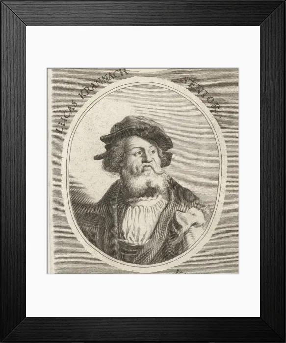 Framed Print : Lucas Cranach the Elder, German Renaissance painter, 1472-1553 Framed Print : Lucas Cranach the Elder, German Renaissance painter, 1472-1553