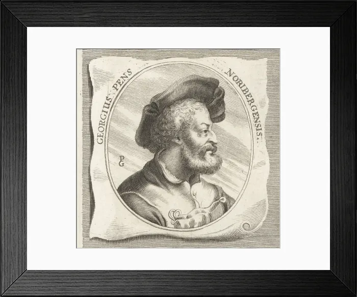 Framed Print : Georg Pencz, German engraver, painter and printmaker Framed Print : Georg Pencz, German engraver, painter and printmaker