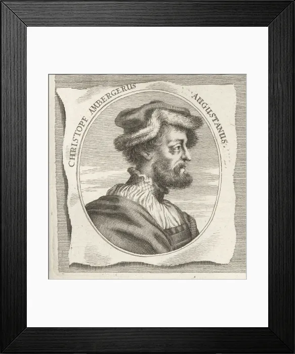 Framed Print : Christoph Amberger, German painter, c.1505-1562 Framed Print : Christoph Amberger, German painter, c.1505-1562