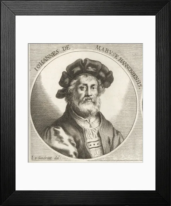 Framed Print : Jan Gossaert, Dutch draftsman and engraver, 1478-1532 Framed Print : Jan Gossaert, Dutch draftsman and engraver, 1478-1532