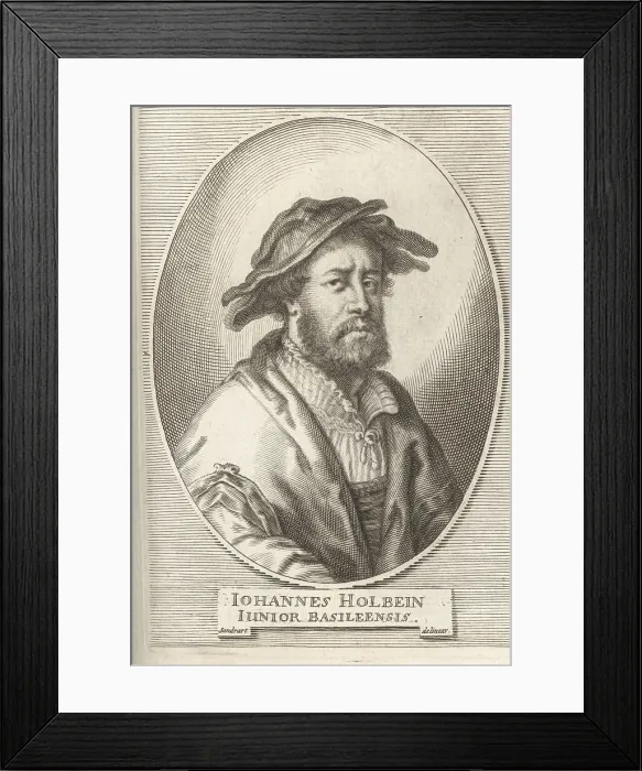 Framed Print : Hans Holbein the Younger, painter and printmaker, c.1497-1543 Framed Print : Hans Holbein the Younger, painter and printmaker, c.1497-1543