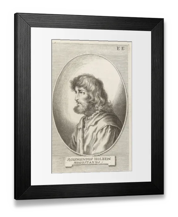 Framed Print : Sigmund Holbein, German painter, c.1465-1540 Framed Print : Sigmund Holbein, German painter, c.1465-1540