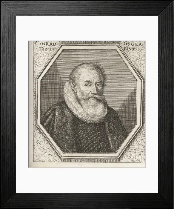 Framed Print : Hans Conrad Gyger, Swiss glass painter, 1599-1674