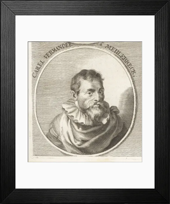Framed Print : Karel van Mander, Flemish painter, 1548-1606