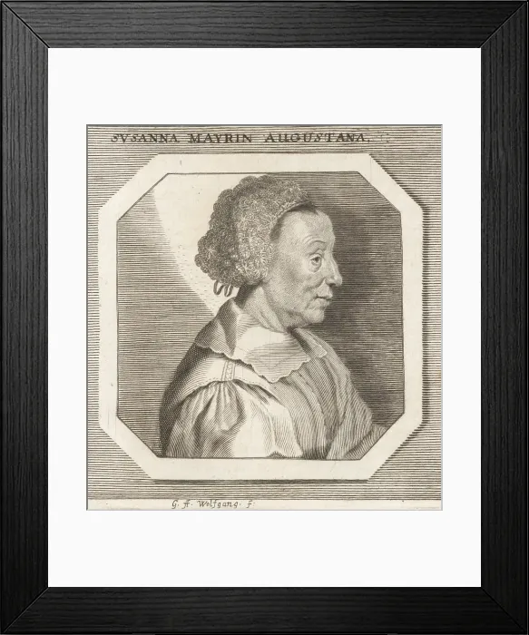 Framed Print : Susanna Mayr, German Baroque painter, 1600-1674 Framed Print : Susanna Mayr, German Baroque painter, 1600-1674