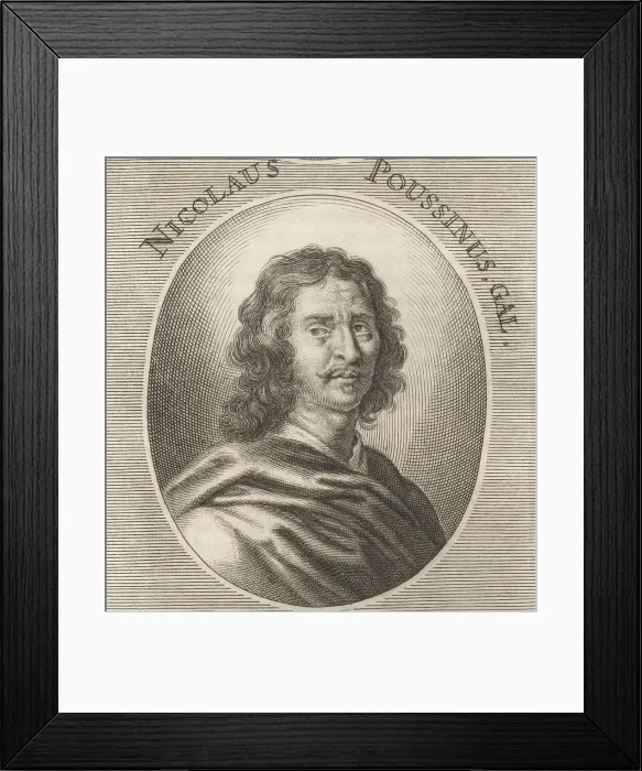 Framed Print : Nicolas Poussin, French Baroque painter, 1594-1665 Framed Print : Nicolas Poussin, French Baroque painter, 1594-1665