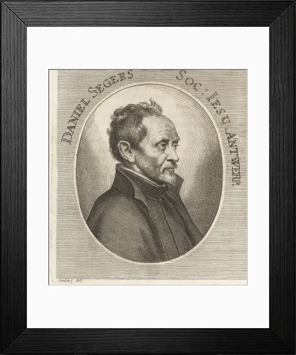 Framed Print : Daniel Seghers, Flemish still-life painter, 1590-1661 Framed Print : Daniel Seghers, Flemish still-life painter, 1590-1661