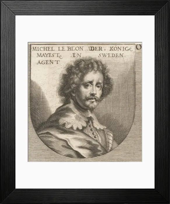 Framed Print : Michel le Blon, Dutch goldsmith and silver engraver, 1587-1656 Framed Print : Michel le Blon, Dutch goldsmith and silver engraver, 1587-1656