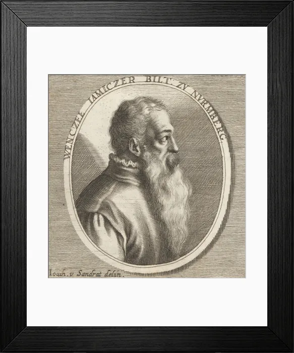 Framed Print : Wenzel Jamnitzer, German goldsmith, 1507-1585 Framed Print : Wenzel Jamnitzer, German goldsmith, 1507-1585