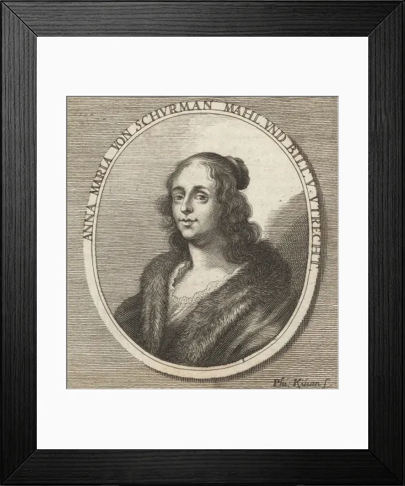 Framed Print : Anna Maria van Schurman, Dutch painter, 1607-1678 Framed Print : Anna Maria van Schurman, Dutch painter, 1607-1678