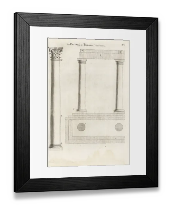 Framed Print : Columns of the Rustic or Tuscan Order Framed Print : Columns of the Rustic or Tuscan Order