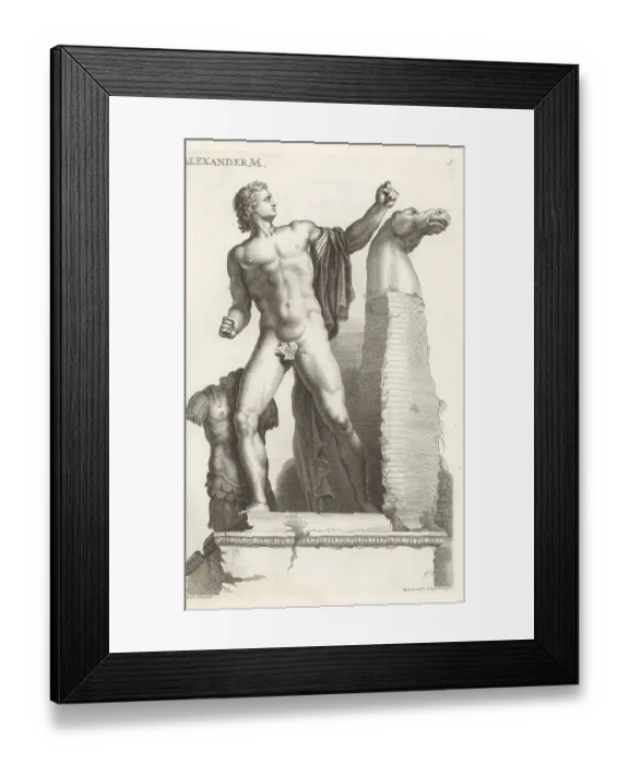 Framed Print : Roman sculpture of a horse tamer with horse's head Framed Print : Roman sculpture of a horse tamer with horse's head