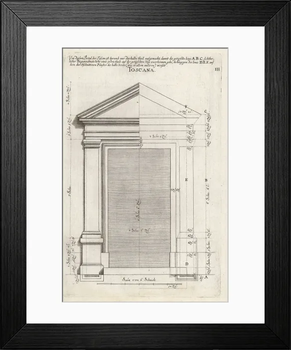 Framed Print : Portal of the Tuscan order Framed Print : Portal of the Tuscan order