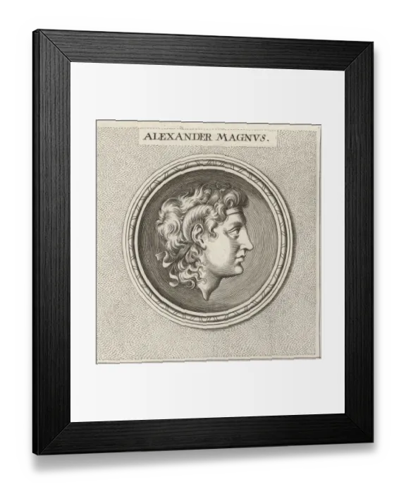 Framed Print : Alexander the Great, king of Macedonia, 356-323 BC Framed Print : Alexander the Great, king of Macedonia, 356-323 BC