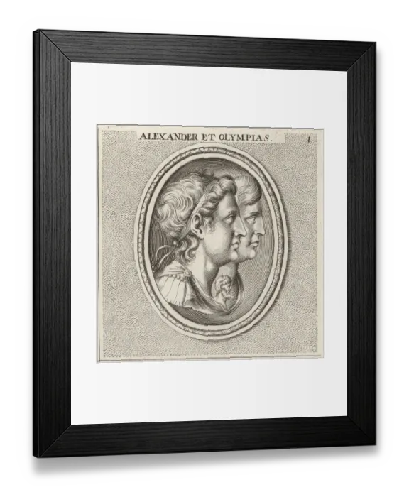 Framed Print : Alexander the Great and his mother Olympias Framed Print : Alexander the Great and his mother Olympias
