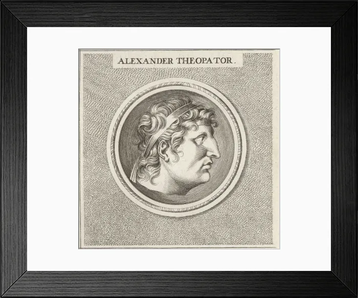 Framed Print : Alexander I Theopator, ruler of the Seleucid Empire, c.153-145 B Framed Print : Alexander I Theopator, ruler of the Seleucid Empire, c.153-145 B