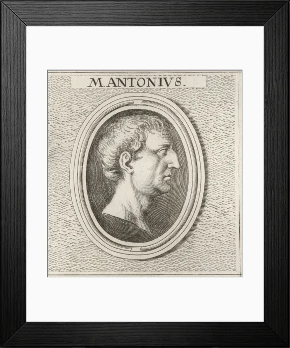 Framed Print : Mark Antony, Roman politician and general, 83-30 BC Framed Print : Mark Antony, Roman politician and general, 83-30 BC