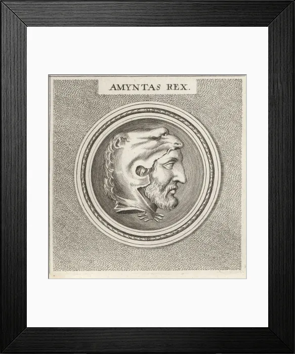 Framed Print : Amyntas III, king of Macedonia, c.394-370 BC Framed Print : Amyntas III, king of Macedonia, c.394-370 BC