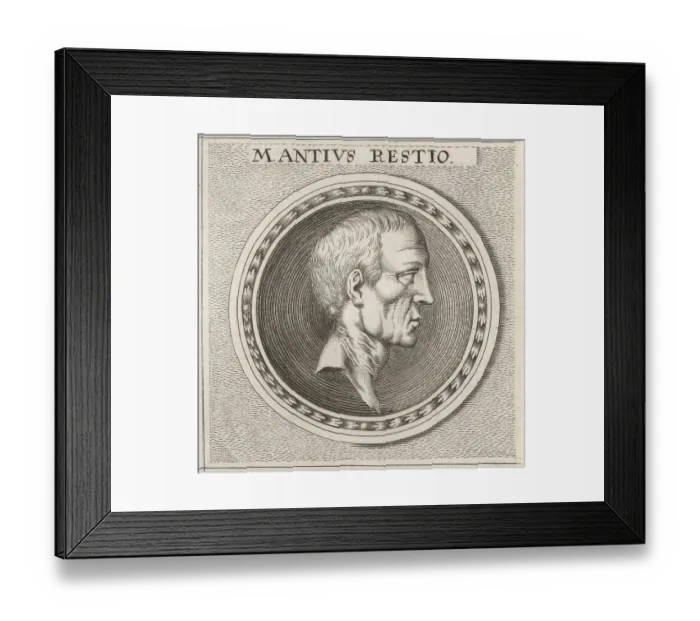 Framed Print : Gaius Antius Restio, Roman tribune, fl. 68-53 BC Framed Print : Gaius Antius Restio, Roman tribune, fl. 68-53 BC