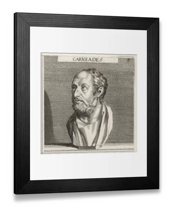 Framed Print : Carneades, Greek philosopher, c.214-128 BC Framed Print : Carneades, Greek philosopher, c.214-128 BC