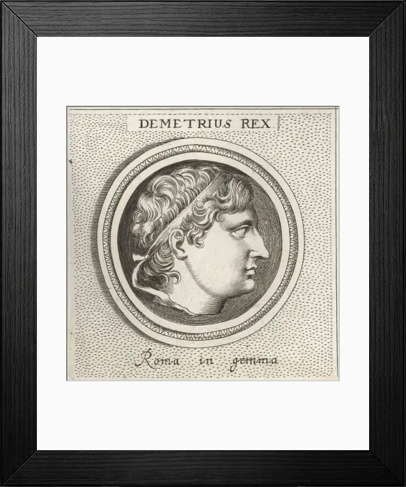 Framed Print : Demetrius I, king of Macedon, 337-283 BC Framed Print : Demetrius I, king of Macedon, 337-283 BC