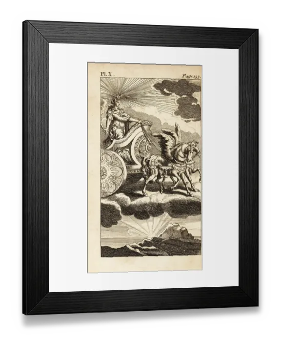 Framed Print : Aurora, Roman goddess of dawn in a chariot Framed Print : Aurora, Roman goddess of dawn in a chariot