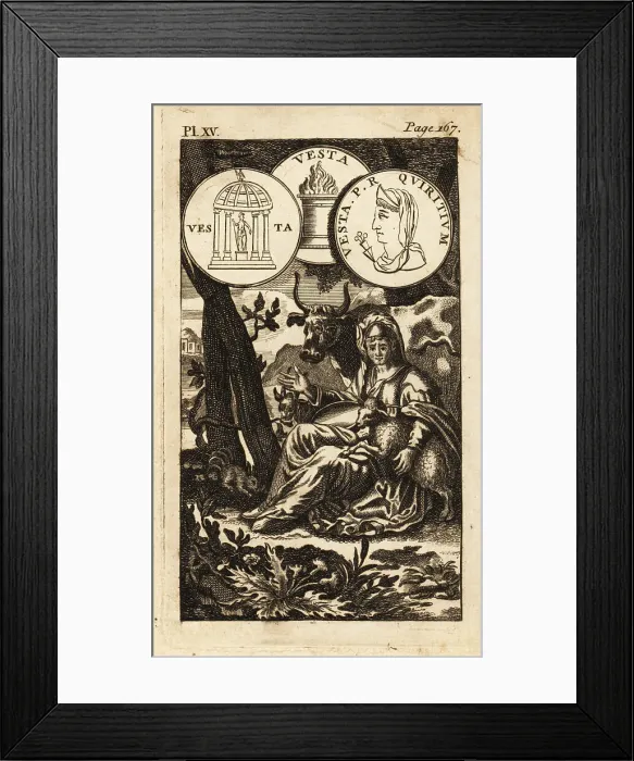 Framed Print : Vesta, Roman goddess of the hearth and home Framed Print : Vesta, Roman goddess of the hearth and home