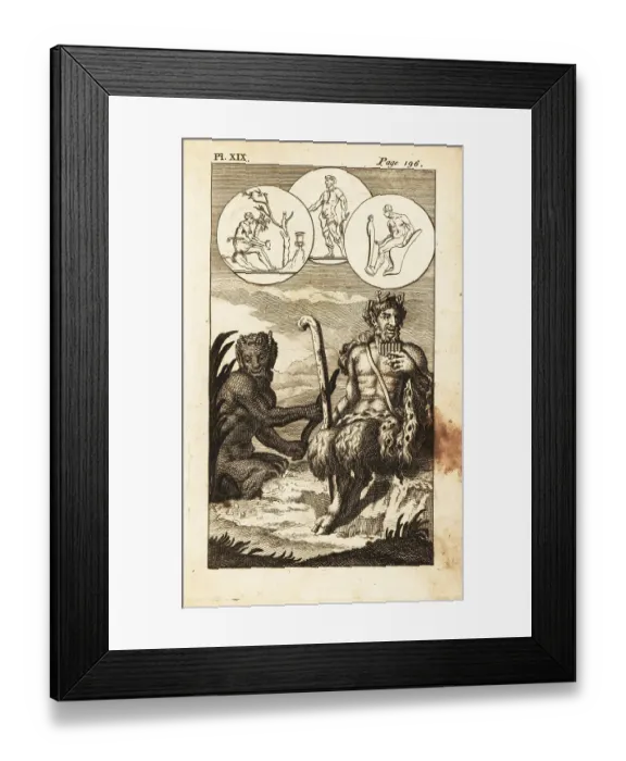 Framed Print : Pan, the Greek god of the wild, shepherds and flocks Framed Print : Pan, the Greek god of the wild, shepherds and flocks