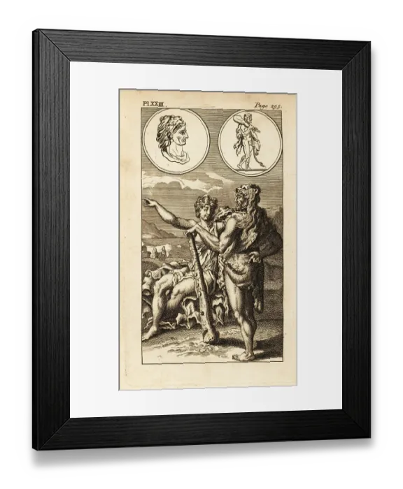 Framed Print : Hercules and Omphale Framed Print : Hercules and Omphale