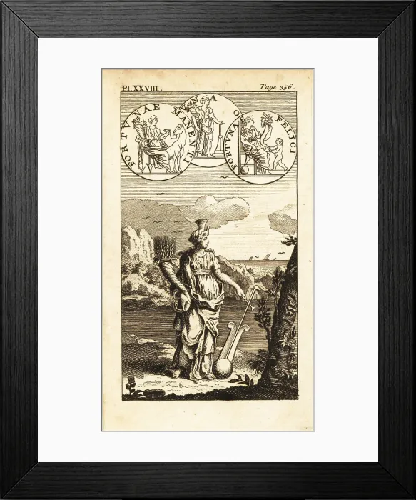 Framed Print : Fortuna, Roman goddess of fortune, chance or luck Framed Print : Fortuna, Roman goddess of fortune, chance or luck