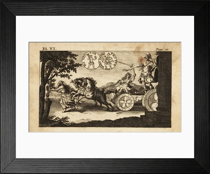 Framed Print : Mars, Roman god of war riding in a chariot Framed Print : Mars, Roman god of war riding in a chariot