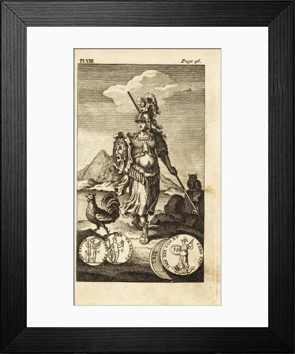 Framed Print : Minerva or Pallas, Roman goddess of wisdom and strategic warfare Framed Print : Minerva or Pallas, Roman goddess of wisdom and strategic warfare