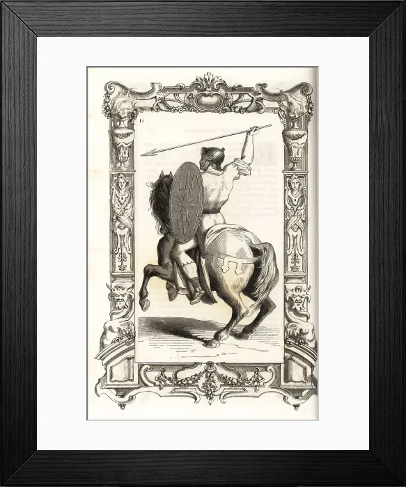 Framed Print : Costume of an ancient Roman light cavalryman Framed Print : Costume of an ancient Roman light cavalryman
