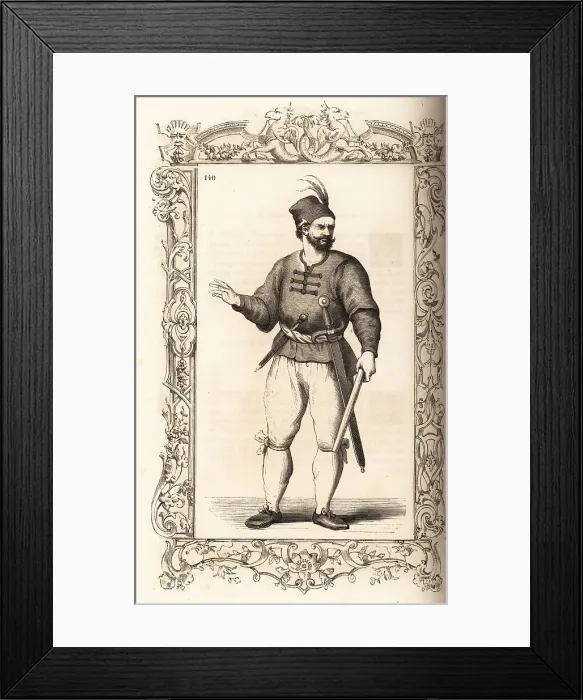 Framed Print : Sailor on a Venetian galley, 16th century Framed Print : Sailor on a Venetian galley, 16th century