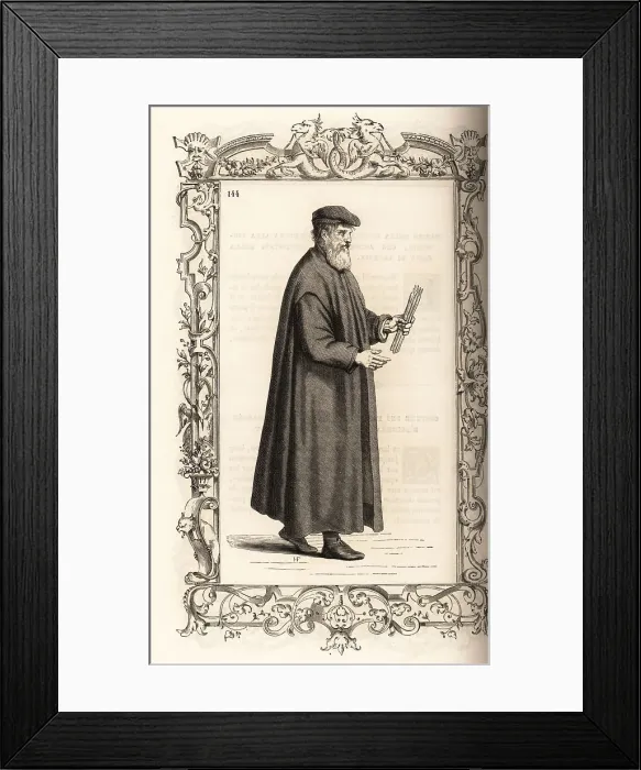 Framed Print : Venetian undertaker, 16th century