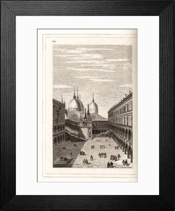 Framed Print : View of the Doge's Palace, Venice, 16th century Framed Print : View of the Doge's Palace, Venice, 16th century